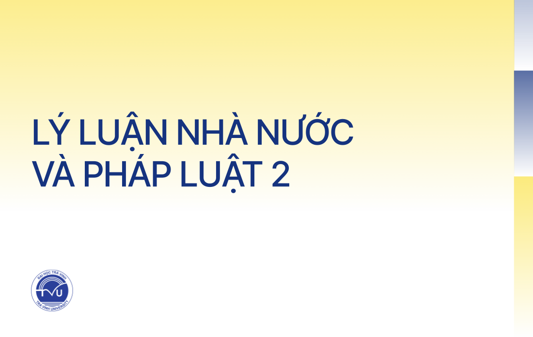 Lý luận nhà nước và pháp luật 2